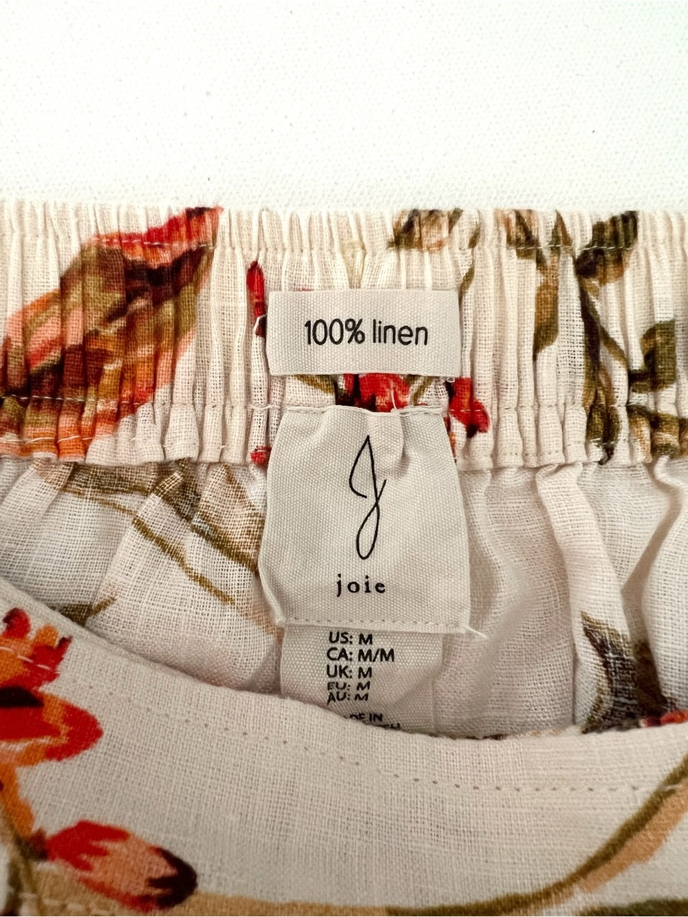 Joie Linen Midi Wrap Skirt in Floral Print Size Medium - Picture 6 of 10